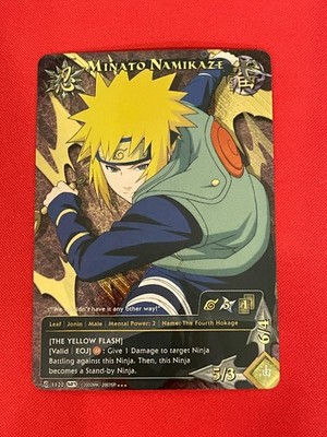 Naruto CCG, Minato Namikaze, 1122, MP, Foil, 1st Edition
