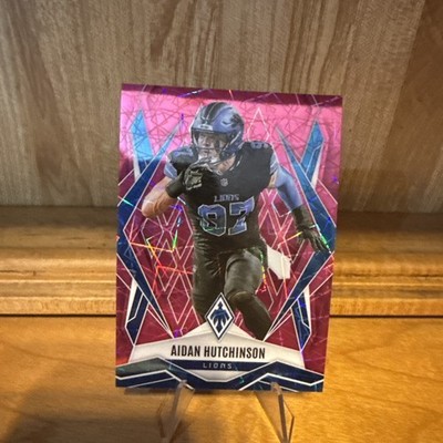 2025 Panini Phoenix Aidan Hutchinson #21 Pink Lazer /149