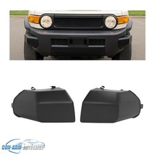 Black Front Corner Bumper End Cap Lhrh Kit Pair For Toyota Fj Cruiser 2007-2014