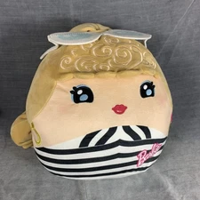 Barbie Cuutopia Plush 10” Soft Pillow Doll Chevron Swimsuit Felt Sun Glasses