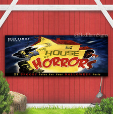 The House Of Horrors: 27 Spooky Tales For Your Halloween Indoor Outdoor Banner
