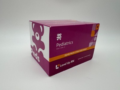 Level Up RN PEDS Pediatrics 3rd Edition: NURSING Study NCLEX Test Flash Cards