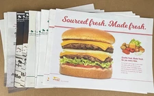 IN-N-OUT Burger Placemat Paper Lap Mat Iconic Double Double Fries Shake Lot 32