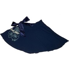 Vintage Abercrombie and Fitch Bonjour Asymmetrical Mini Ribbon Bow Skirt Y2K