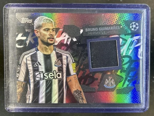 2025-26 Topps UEFA CC Bruno Guimaraes Superstar Relics #TSR-BG Newcastle