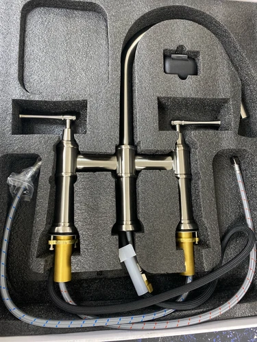 Signature Hardware 455765 Hurston Bridge Kitchen Faucet - Brushed Nickel - Picture 2 of 2