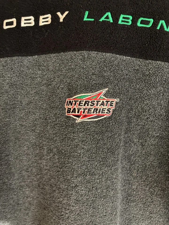 Bobby Labonte Vintage NASCAR Fleece Crewneck Sweatshirt Size Large Chase Authen - Image 2 of 4