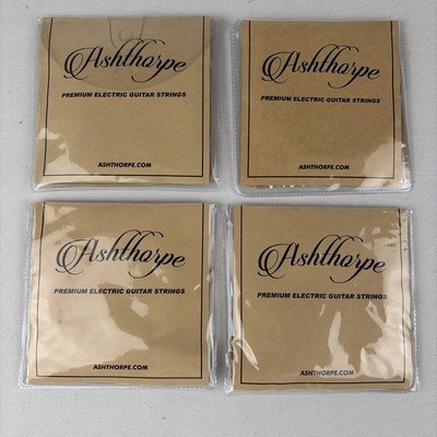 Electric Guitar Strings ASHTHORPE Nickel Wound 4 Pack  .009 - .042