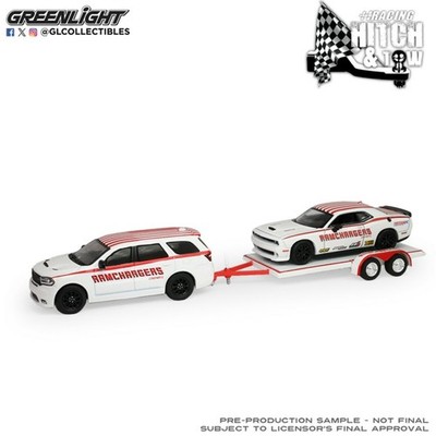 1/64 Dodge Durango 2018 und Dodge Challenger R-T Hemi 2016 mit Trailer 31190-B