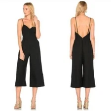 Anthropologie Avec Les Filles Black Strappy Jumpsuit