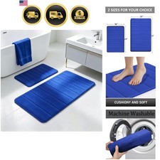 Bathroom Rugs Set 2 Piece Memory Foam Bath Non-Slip Bath Mat,Washable Room Ma...