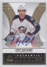 2012-13 SP Game Used Edition Authentic Rookies Auto Cody Goloubef #115 Auto 0i6