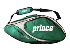 Prince Professional Team Tennis Racquet Bag Shoulder Strap Holds 2 Green Black