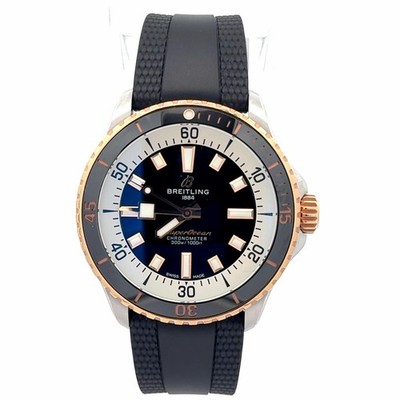 2025 Breitling Superocean Automatic 42 U17375 Two Tone Watch w/ Box and Card