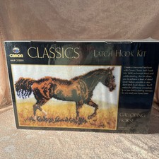 Large Latch Hook Kit Craft 3ft x 2 ft Art Decor Caron Classics CC0201 WonderArt