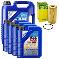 MotoröL Set 5W-40 Liqui Moly 9 Liter + ÖLfilter FüR Opel Movano B Renault 2.3
