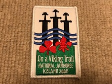 2008 - On A Viking Trail National Scout Jamboree Iceland - Official Badge Patch