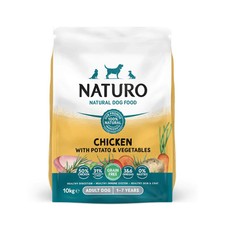 Image of Naturo Adult Dry Dog Food, 50% Protein, Potato and Vegetables, Grain Free