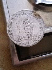 Coin Carlo Emanuele 1756 Savoy Very Rare Coin Exceptional Preservation