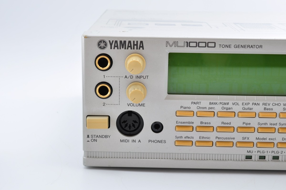 YAMAHA MU1000 Tone Generator Made in Japan w/Adapter Working