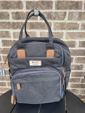 Ruvalino Diaper Bag Dark Gray Waterproof Travel Organization Backpack