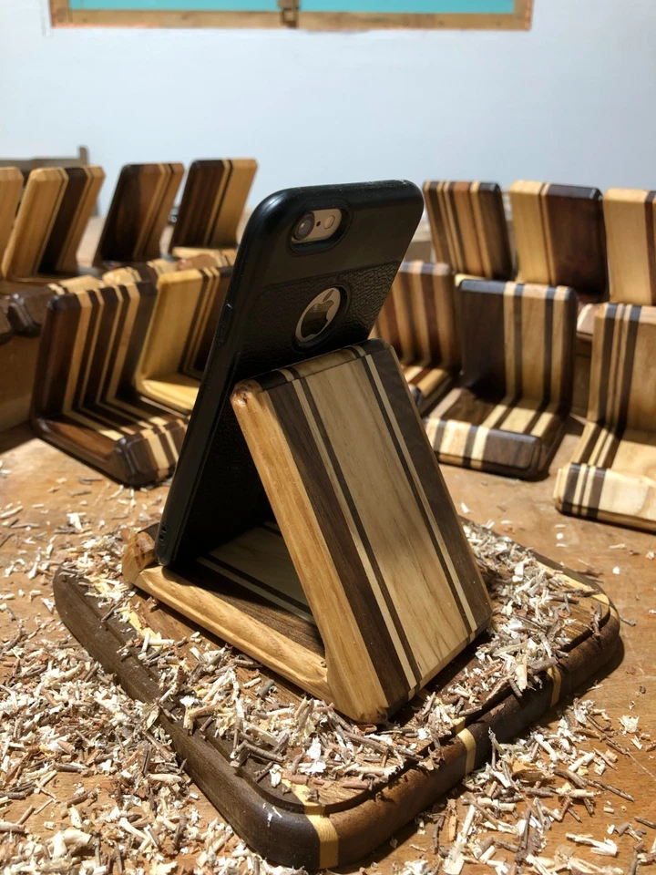 EXCLUSIVE!Luxury wooden Ipad, phone,tablet stand,LIMITED edition!Handcrafted! - Image 3 of 4