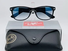 Ray-Ban RB2132 New Wayfarer 55mm Unisex Sunglasses - Black / Blue Gradient Lens