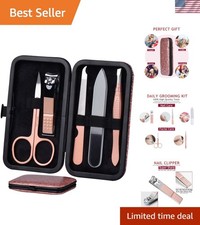 Manicure Set Nail Clippers Kit 5 Pieces in 1 Stainless Steel Professional Gro...