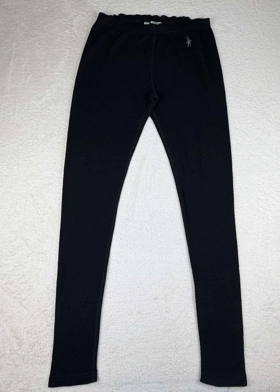 Smartwool Merino Wool Base Layer Leggings Women's Medium Black Thermal Hiking