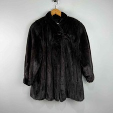 Maple Furriers J. Silverman’s Sons Dark Brown Bemberg Fur Coat