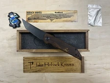 Hoback Knives Radford - JUMA Golden Dragon / Black DLC Ti - Black DLC 20CV