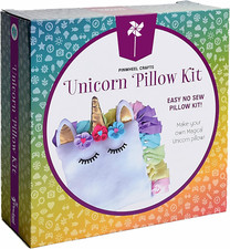 Unicorn Pillow Kit - No Sew Unicorn Craft Kit - Gifts for Girls, Arts and Cra...