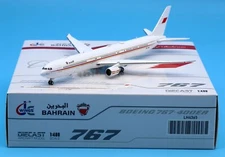 JC Wings 1:400 Bahrain Royal Flight Boeing B767 Diecast Aircraft Model A9C-HMH