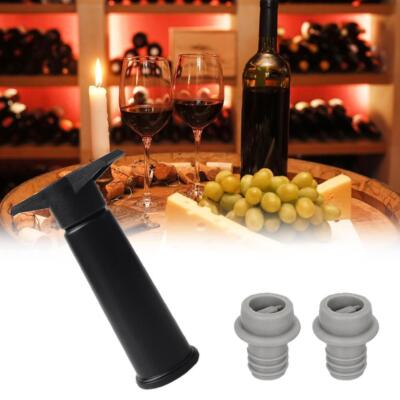 Vacu Vin Wine Saver Stoppers with Vacuum Pump Set of 4 B1X0 ha52 GT6D hu9 gu8~