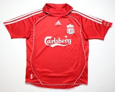 LIVERPOOL 2006/2008 HOME FOOTBALL KIT SHIRT SOCCER JERSEY RED LFC ADIDAS YOUTH L
