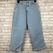 Wrangler 955HULD Boys Denim Jeans Faded Size 10 Husky Loose  Baggy NWT