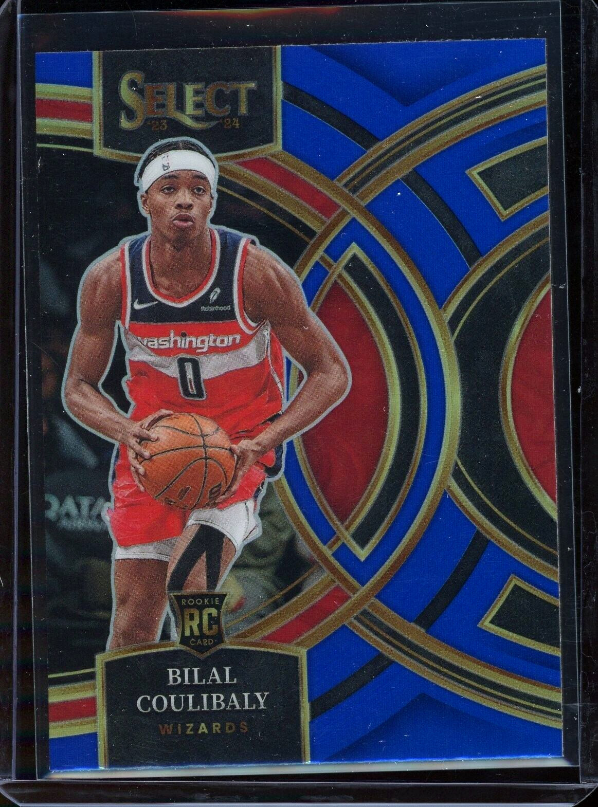 2023-24 Select Bilal Coulibaly Blue Silver Prizm #131 Premier RC Rookie