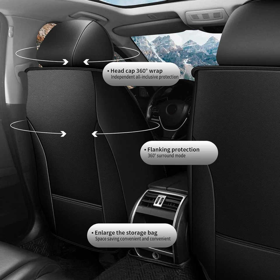 Car 5-Seat Covers PU Leather Front & Rear Full Set For Subaru Legacy 2010-2023 Foto 2 de 4