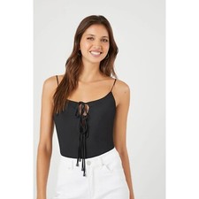 NWT FOREVER 21 Contour Reversible Bodysuit Size S Color Black /Toasted Almond