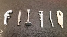 Juego de fichas de repuesto de pistas - las 6 piezas clásicas peones dijes armas piezas