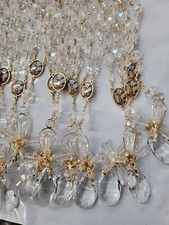 Miguel Arcángel Crystal Glasss Rosario Lady Of Grace Rosary