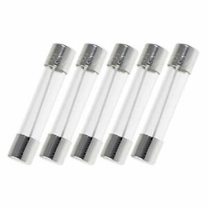 NTE 3AG Equivalent 6x30mm 7A 250V Slow Blow Glass Fuse 5pk
