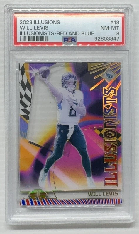 Will Levis Panini Illusions Illusionists #18 Red and Blue