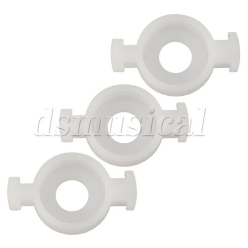 3pcs 4.5mm Inter Dia B Flat Cornet White Plastic Trumpet Valve Piston Guide - Picture 1 of 6