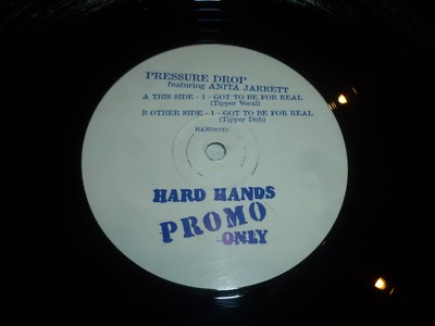 PRESSURE DROP Feat ANITA JARRETT - Got to be for real - UK 12'' Single - Promo