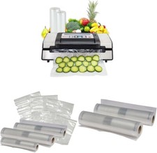 Nesco Deluxe Food VS-12 Vacuum Sealer, 130 Wa...