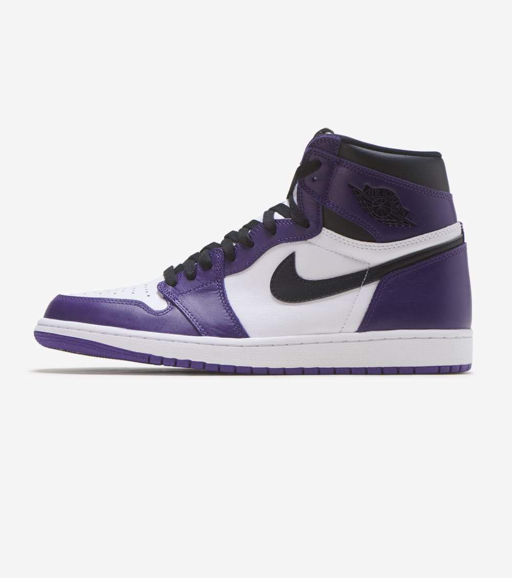 Men's Brand New Air Jordan 1 Retro High Og 'Court Purple' Sneakers