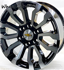 18 Black Machined At4 Replica 5909 Wheels 2025 Chevy Suburban Tahoe Ltz 6x5.5