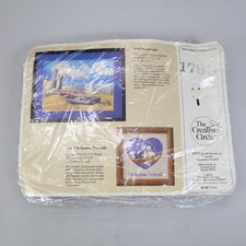 Vintage The Creative Circle 1795 Seascape Embroidery Kit NEW Beach Boat