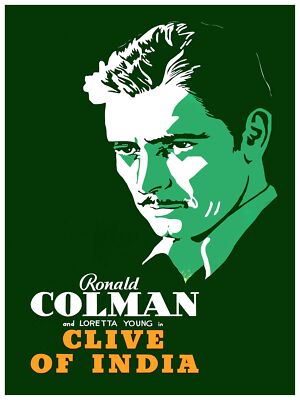 5918 Ronal Colman Clive of india Poster.Interior design.Decoration Art.decor